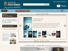 Tablet Screenshot of paulo-ramand-editions.fr